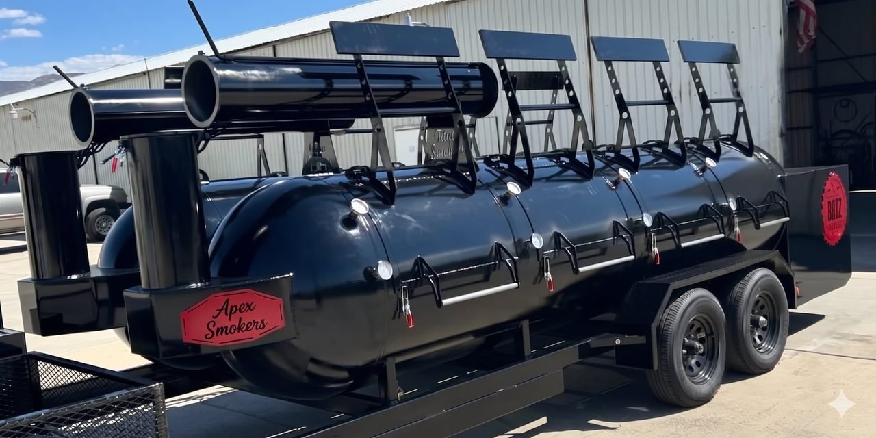 Apex offset smoker cooking