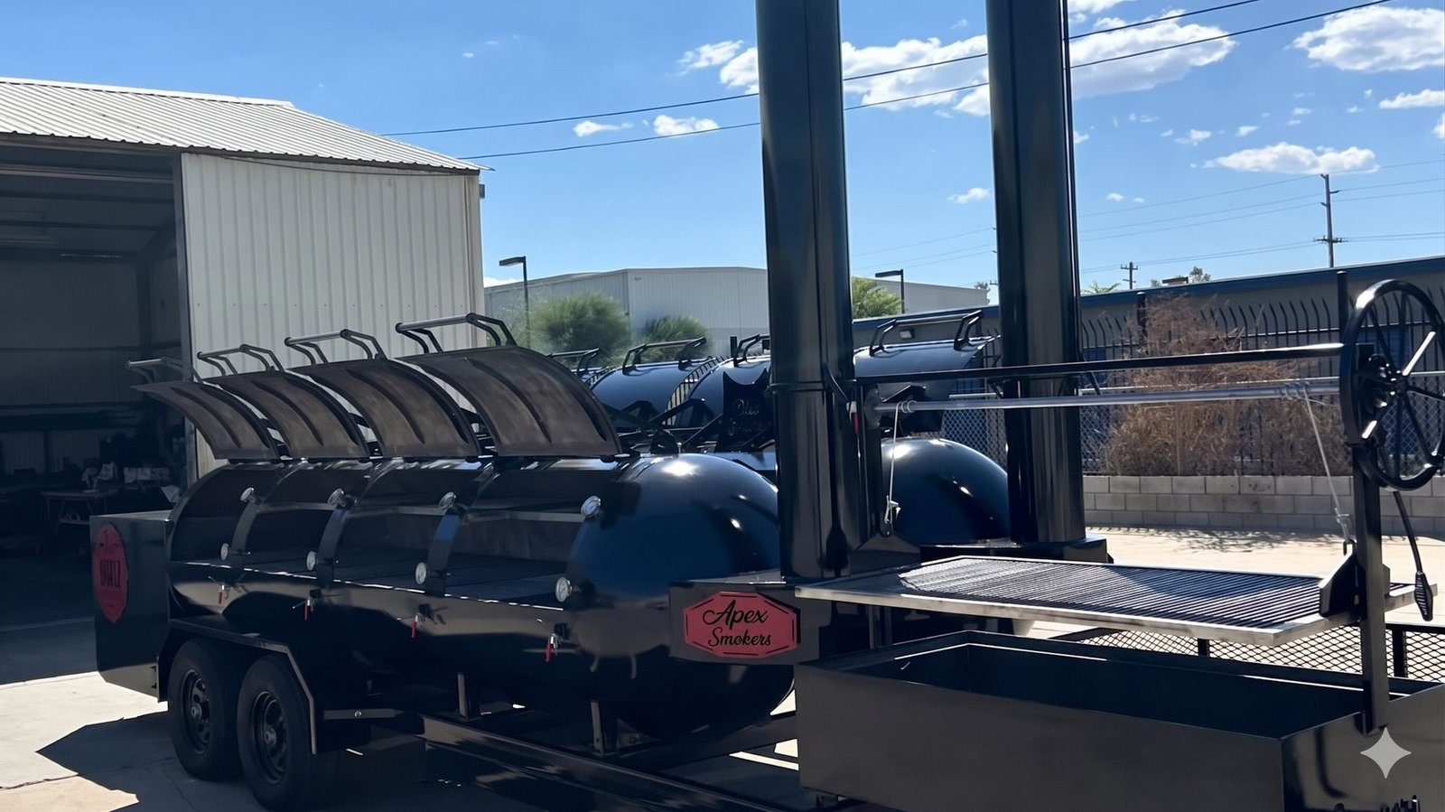 Apex Ultra 2000-gallon flagship offset smoker